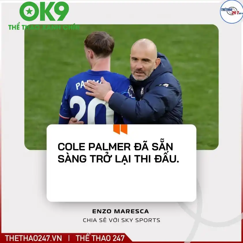 Chelsea sẽ đón chào sự trở lại của Cole Palmer ở trận đấu này. Chelsea sẽ đón chào sự trở lại của Cole Palmer ở trận đấu này.